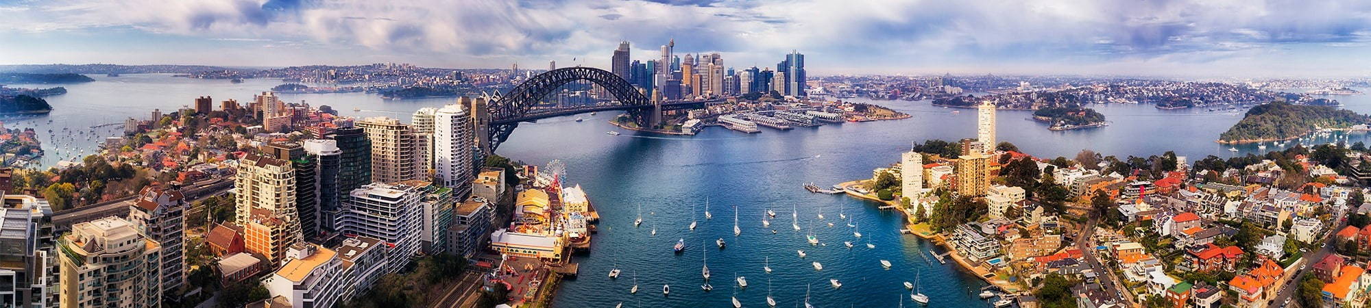 Ariel view of Sydney Harbour. TheDriveGroup