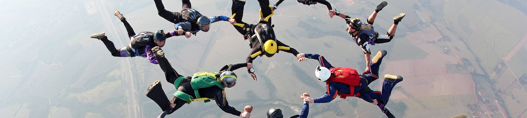 Team day out: I.T. Recruitment consultants skydiving together. TheDriveGroup.